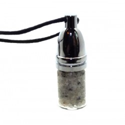 Green Rutilated Quartz Mojo Bottle Pendant